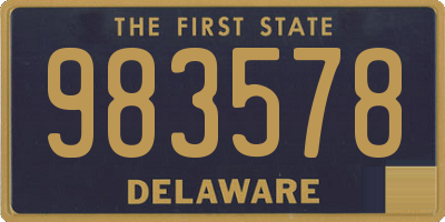 DE license plate 983578