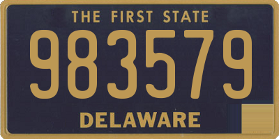 DE license plate 983579