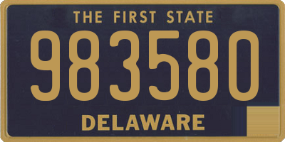 DE license plate 983580