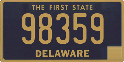 DE license plate 98359