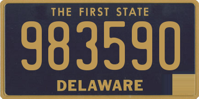 DE license plate 983590