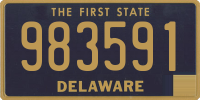 DE license plate 983591