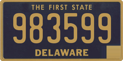 DE license plate 983599