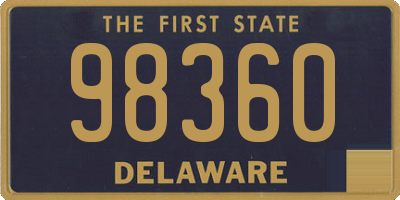 DE license plate 98360