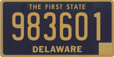 DE license plate 983601