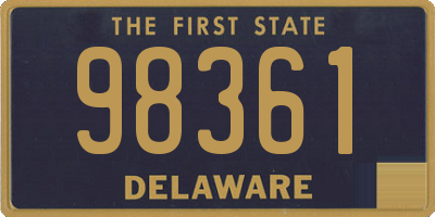 DE license plate 98361