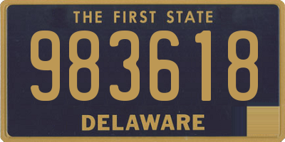 DE license plate 983618