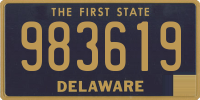 DE license plate 983619