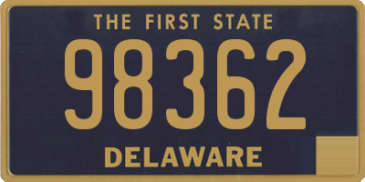 DE license plate 98362