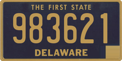 DE license plate 983621