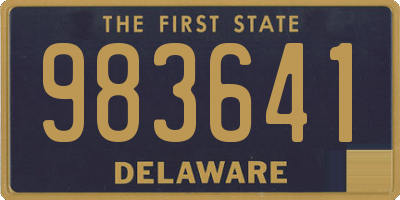 DE license plate 983641