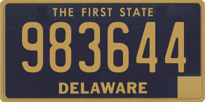 DE license plate 983644