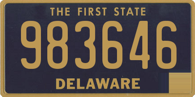 DE license plate 983646