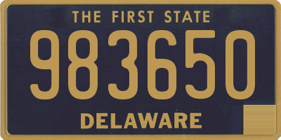 DE license plate 983650