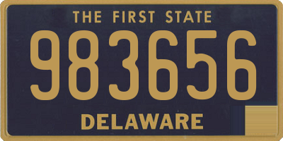 DE license plate 983656