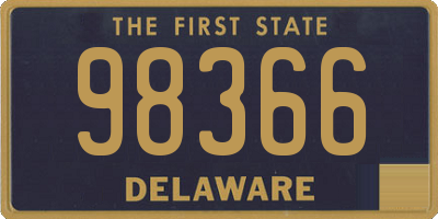 DE license plate 98366