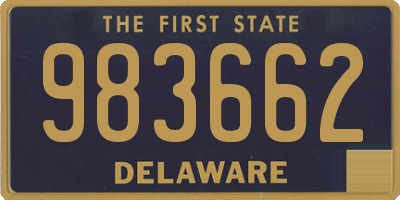 DE license plate 983662