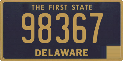 DE license plate 98367
