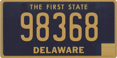 DE license plate 98368