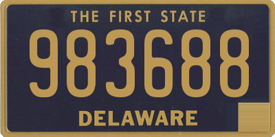 DE license plate 983688