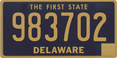 DE license plate 983702