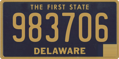 DE license plate 983706