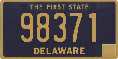 DE license plate 98371