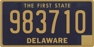 DE license plate 983710