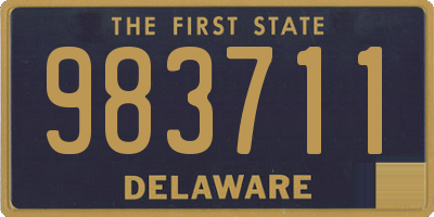 DE license plate 983711