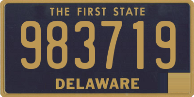 DE license plate 983719