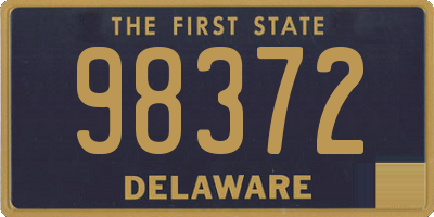 DE license plate 98372