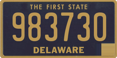 DE license plate 983730