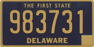 DE license plate 983731