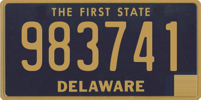 DE license plate 983741