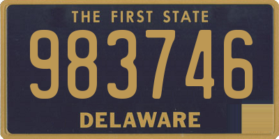 DE license plate 983746