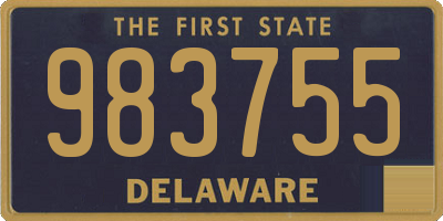 DE license plate 983755