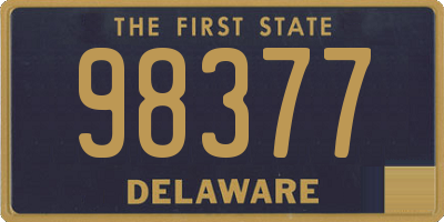 DE license plate 98377
