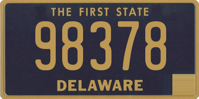 DE license plate 98378