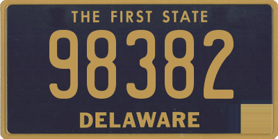 DE license plate 98382