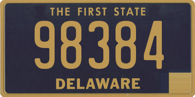 DE license plate 98384