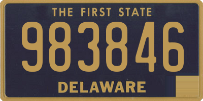 DE license plate 983846