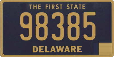 DE license plate 98385