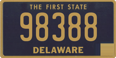 DE license plate 98388