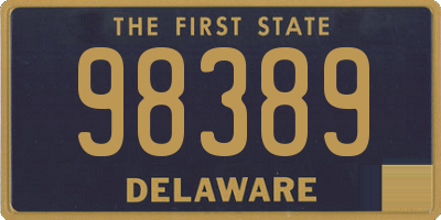 DE license plate 98389