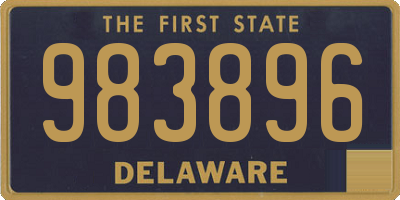 DE license plate 983896