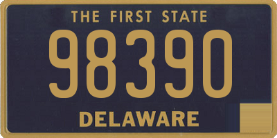 DE license plate 98390