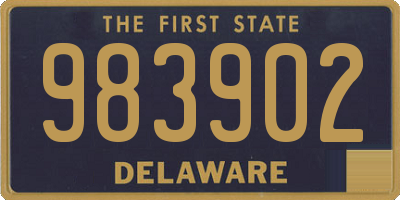 DE license plate 983902