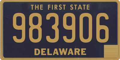 DE license plate 983906