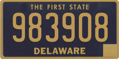 DE license plate 983908