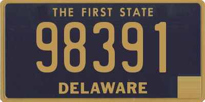 DE license plate 98391